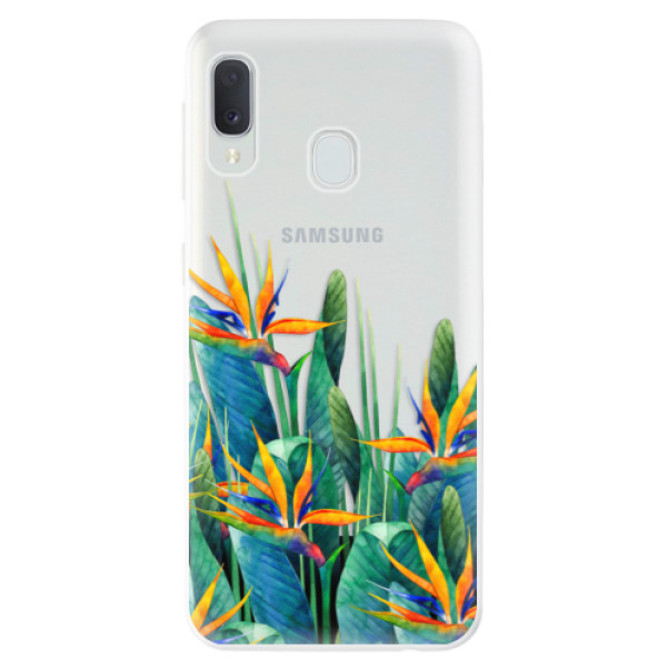 Odolné silikónové puzdro iSaprio - Exotic Flowers - Samsung Galaxy A20e
