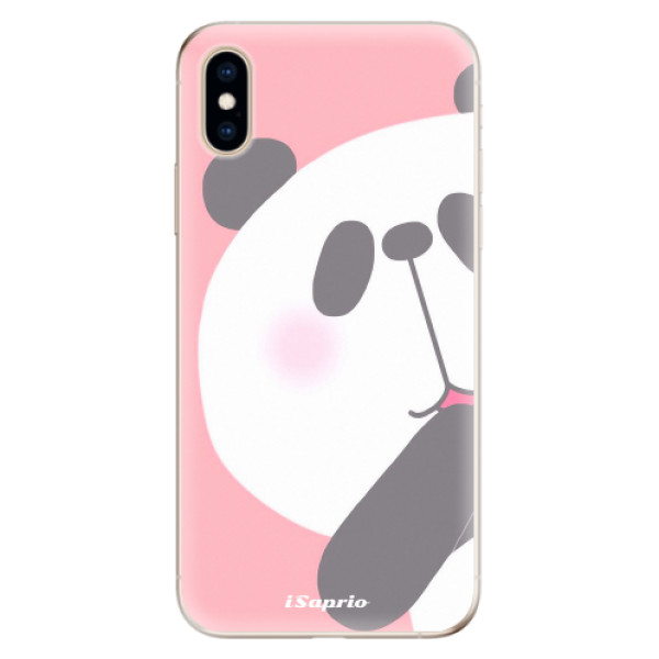 Odolné silikónové puzdro iSaprio - Panda 01 - iPhone XS
