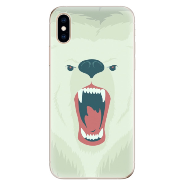 Odolné silikónové puzdro iSaprio - Angry Bear - iPhone XS