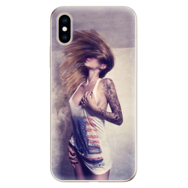 Odolné silikónové puzdro iSaprio - Girl 01 - iPhone XS