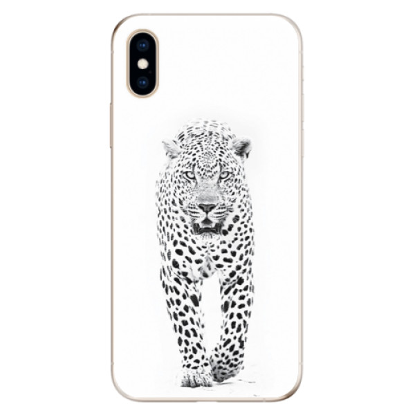 Odolné silikónové puzdro iSaprio - White Jaguar - iPhone XS