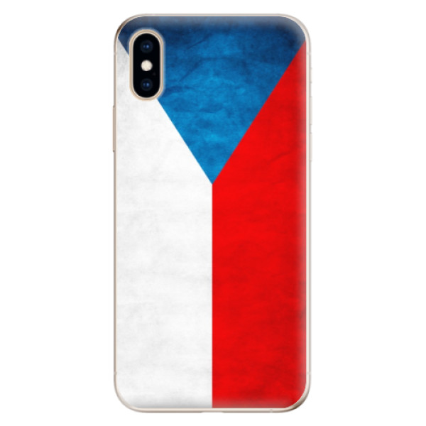Odolné silikónové puzdro iSaprio - Czech Flag - iPhone XS
