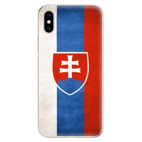 Odolné silikónové puzdro iSaprio - Slovakia Flag - iPhone XS