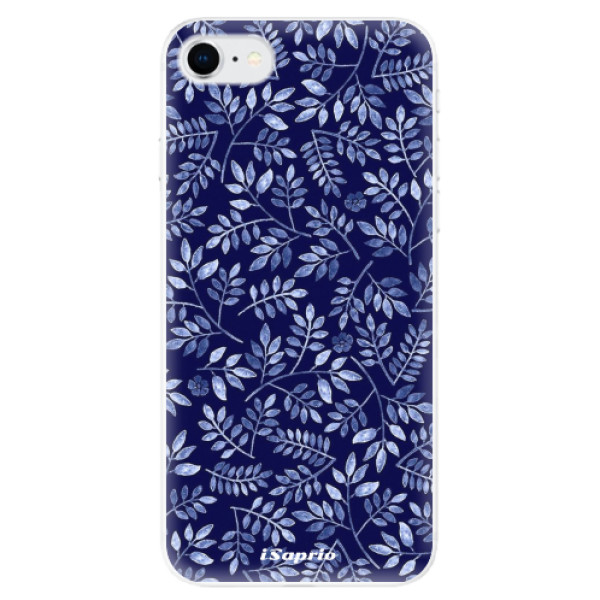 Odolné silikónové puzdro iSaprio - Blue Leaves 05 - iPhone SE 2020