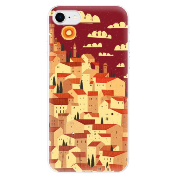 Odolné silikónové puzdro iSaprio - Mountain City - iPhone SE 2020
