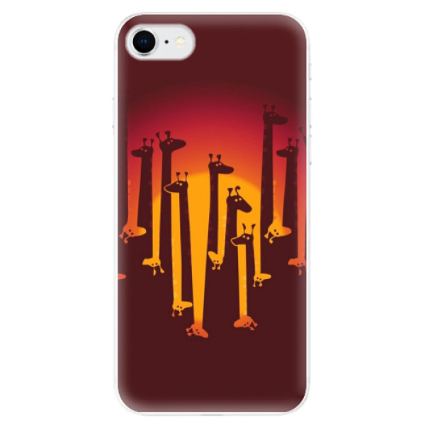 Odolné silikónové puzdro iSaprio - Giraffe 01 - iPhone SE 2020