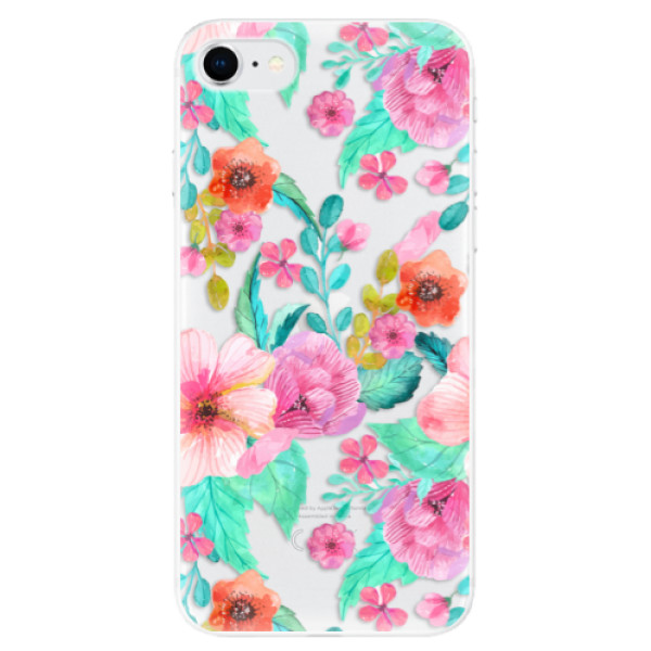 Odolné silikónové puzdro iSaprio - Flower Pattern 01 - iPhone SE 2020