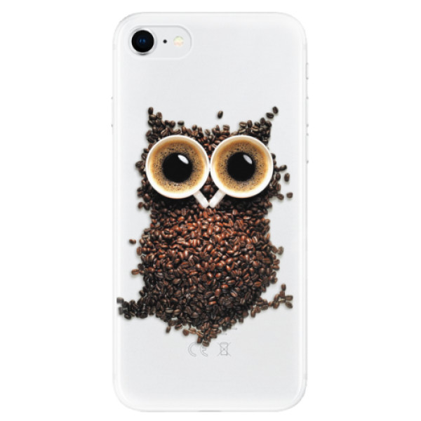 Odolné silikónové puzdro iSaprio - Owl And Coffee - iPhone SE 2020