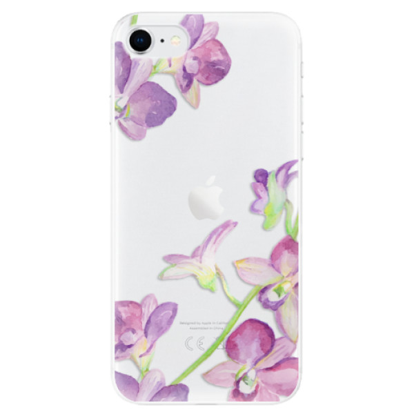 Odolné silikónové puzdro iSaprio - Purple Orchid - iPhone SE 2020