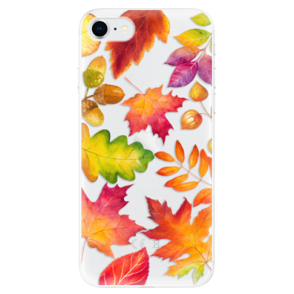 Odolné silikónové puzdro iSaprio - Autumn Leaves 01 - iPhone SE 2020