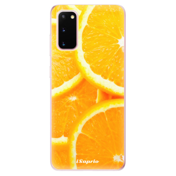 Odolné silikónové puzdro iSaprio - Orange 10 - Samsung Galaxy S20