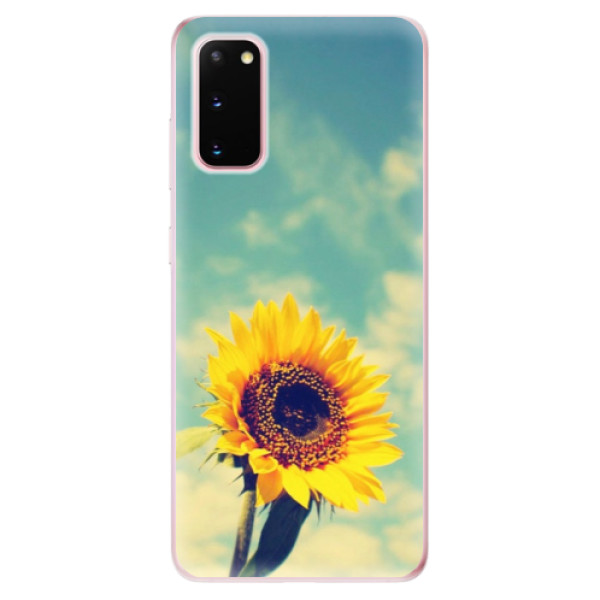 Odolné silikónové puzdro iSaprio - Sunflower 01 - Samsung Galaxy S20