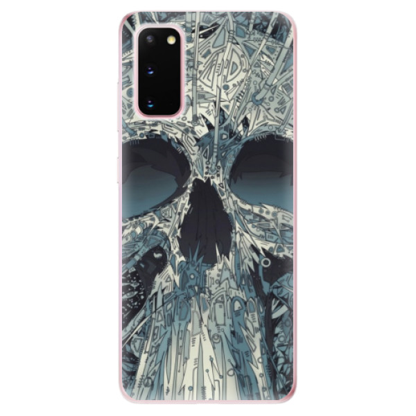 Odolné silikónové puzdro iSaprio - Abstract Skull - Samsung Galaxy S20