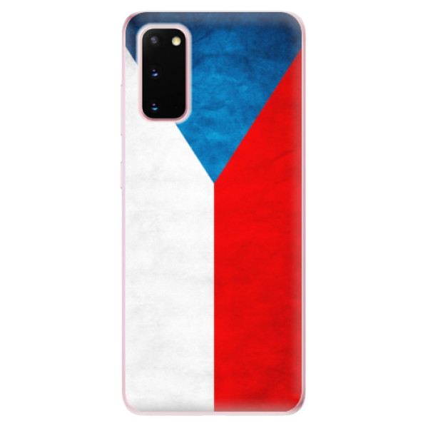 Odolné silikónové puzdro iSaprio - Czech Flag - Samsung Galaxy S20