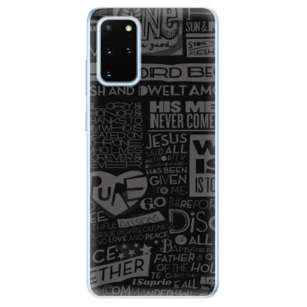 Odolné silikónové puzdro iSaprio - Text 01 - Samsung Galaxy S20+