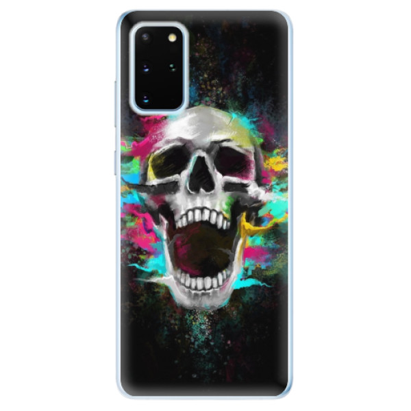 Odolné silikónové puzdro iSaprio - Skull in Colors - Samsung Galaxy S20+