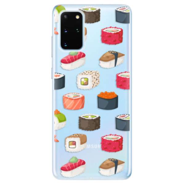 Odolné silikónové puzdro iSaprio - Sushi Pattern - Samsung Galaxy S20+