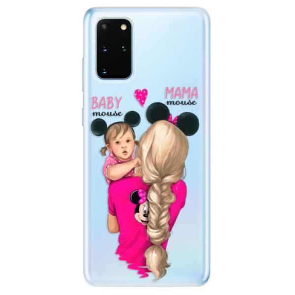 Odolné silikónové puzdro iSaprio - Mama Mouse Blond and Girl - Samsung Galaxy S20+