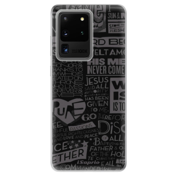 Odolné silikónové puzdro iSaprio - Text 01 - Samsung Galaxy S20 Ultra