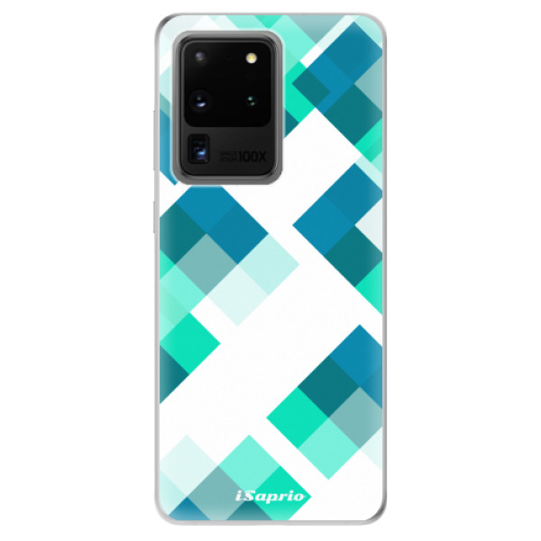 Odolné silikónové puzdro iSaprio - Abstract Squares 11 - Samsung Galaxy S20 Ultra