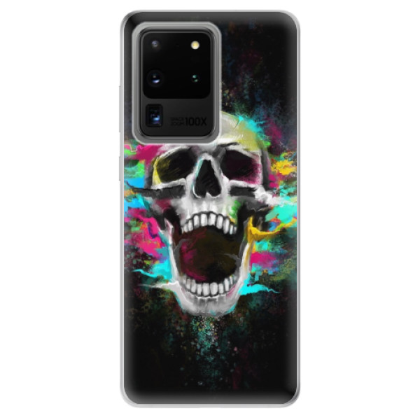 Odolné silikónové puzdro iSaprio - Skull in Colors - Samsung Galaxy S20 Ultra
