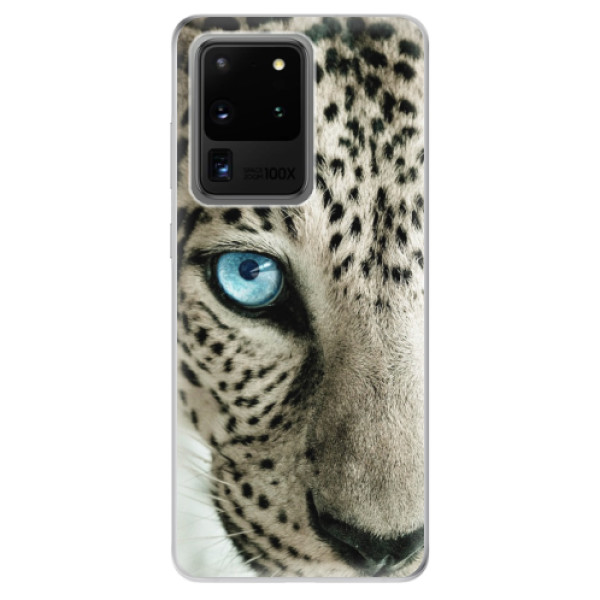 Odolné silikónové puzdro iSaprio - White Panther - Samsung Galaxy S20 Ultra