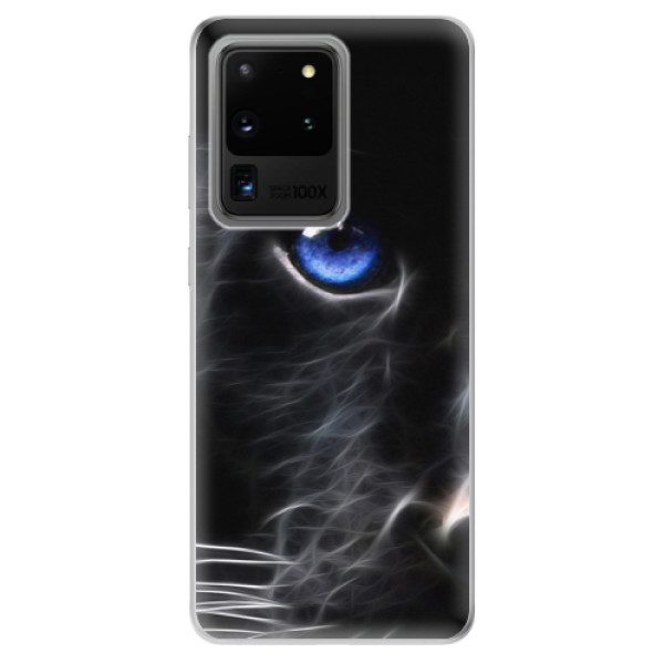 Odolné silikónové puzdro iSaprio - Black Puma - Samsung Galaxy S20 Ultra