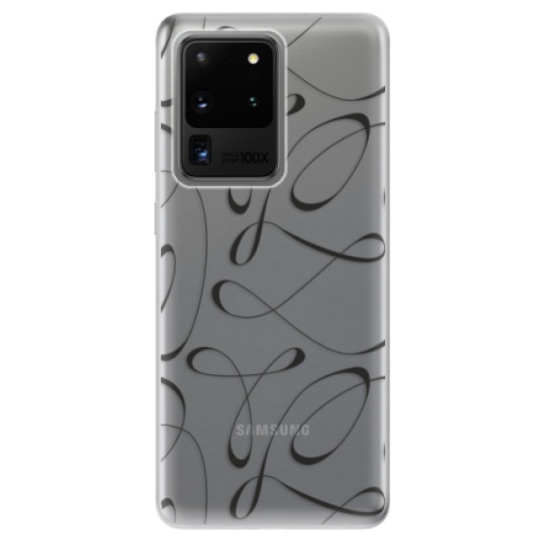 Odolné silikónové puzdro iSaprio - Fancy - black - Samsung Galaxy S20 Ultra
