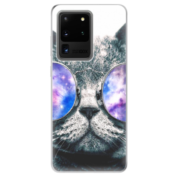 Odolné silikónové puzdro iSaprio - Galaxy Cat - Samsung Galaxy S20 Ultra