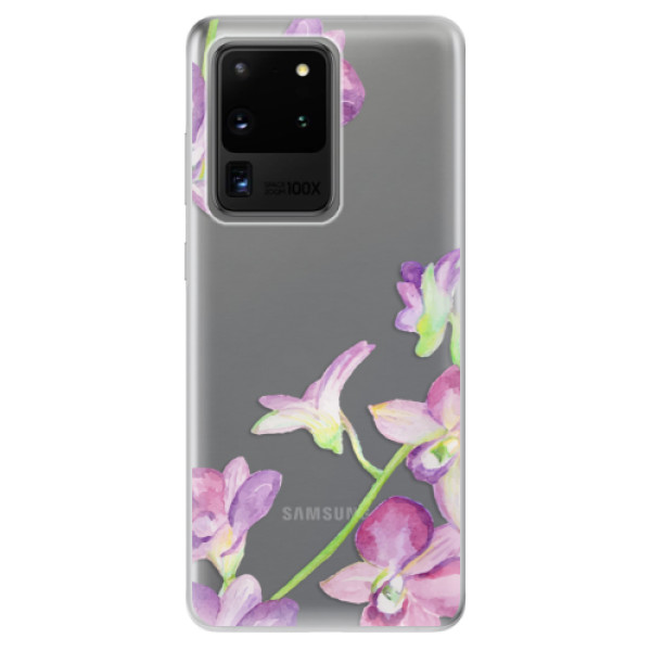 Odolné silikónové puzdro iSaprio - Purple Orchid - Samsung Galaxy S20 Ultra