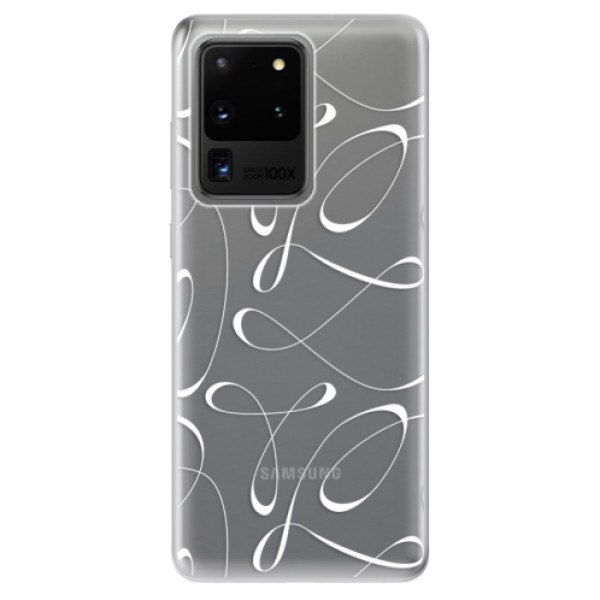 Odolné silikónové puzdro iSaprio - Fancy - white - Samsung Galaxy S20 Ultra