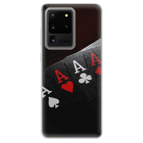 Odolné silikónové puzdro iSaprio - Poker - Samsung Galaxy S20 Ultra