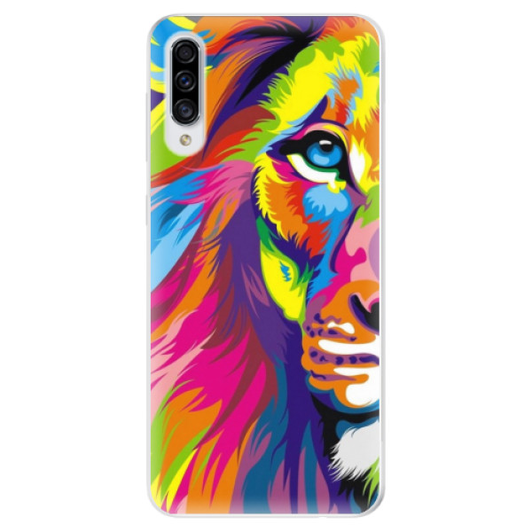 Odolné silikónové puzdro iSaprio - Rainbow Lion - Samsung Galaxy A30s