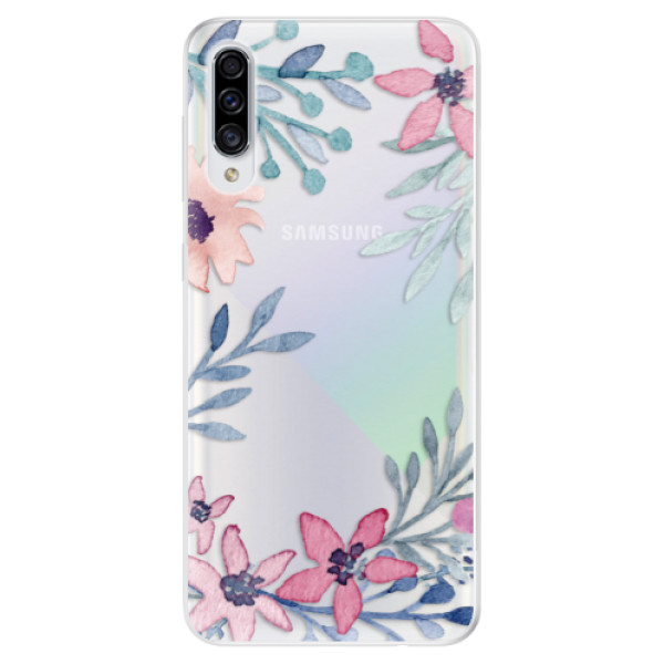 Odolné silikónové puzdro iSaprio - Leaves and Flowers - Samsung Galaxy A30s