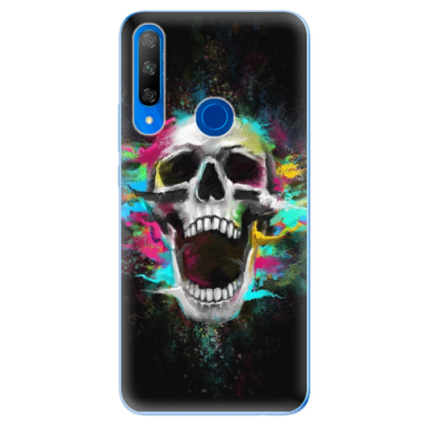Odolné silikónové puzdro iSaprio - Skull in Colors - Huawei Honor 9X