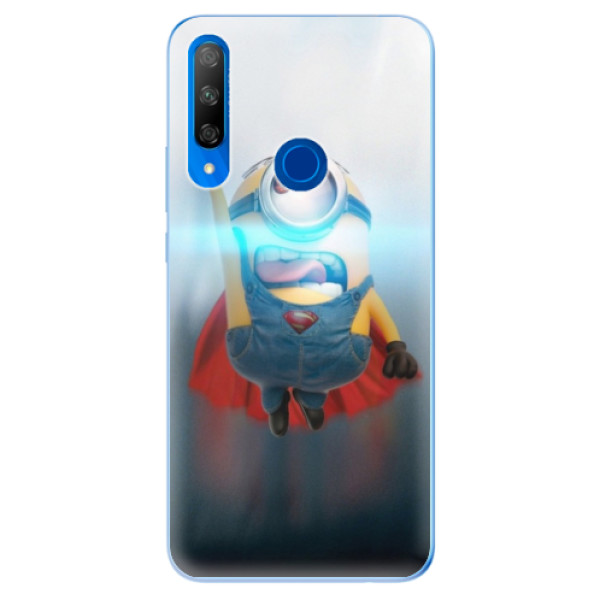 Odolné silikónové puzdro iSaprio - Mimons Superman 02 - Huawei Honor 9X