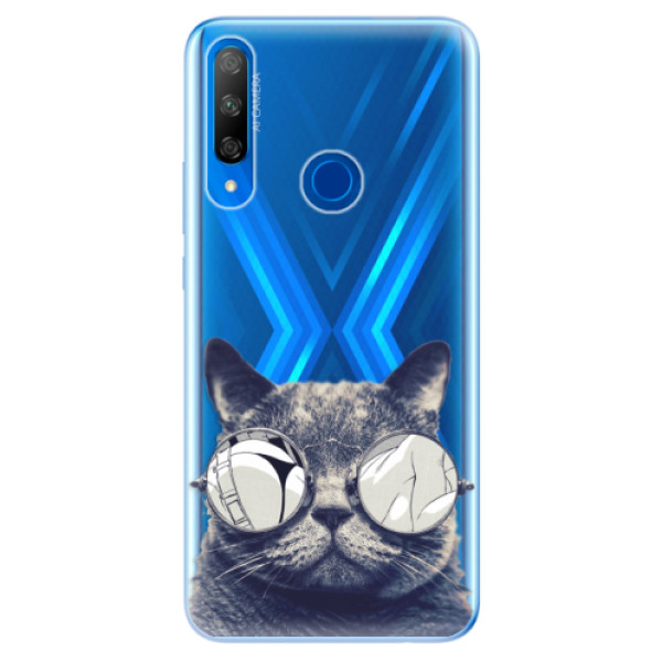 Odolné silikónové puzdro iSaprio - Crazy Cat 01 - Huawei Honor 9X