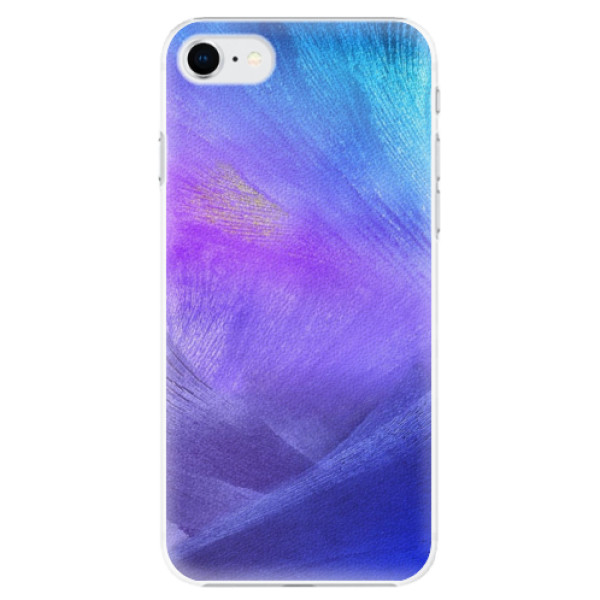 Plastové puzdro iSaprio - Purple Feathers - iPhone SE 2020