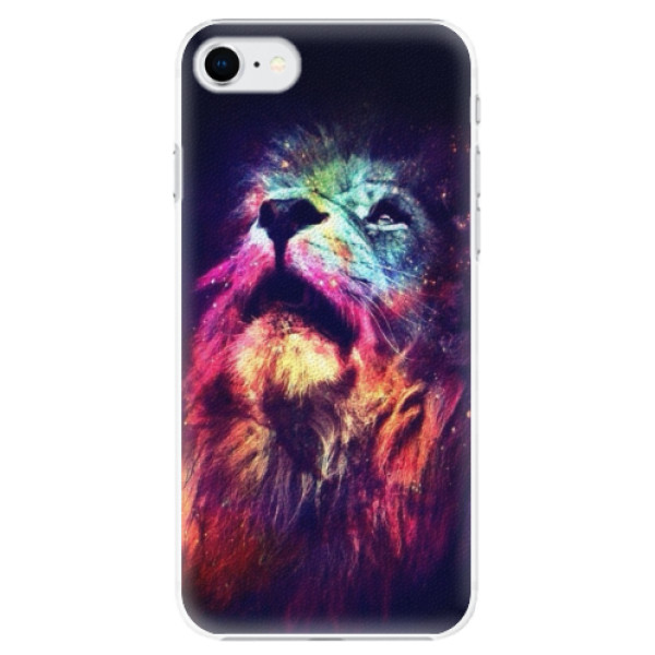 Plastové puzdro iSaprio - Lion in Colors - iPhone SE 2020