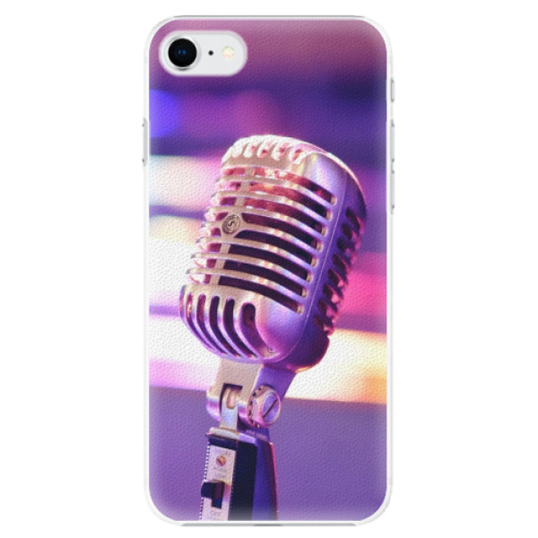 Plastové puzdro iSaprio - Vintage Microphone - iPhone SE 2020