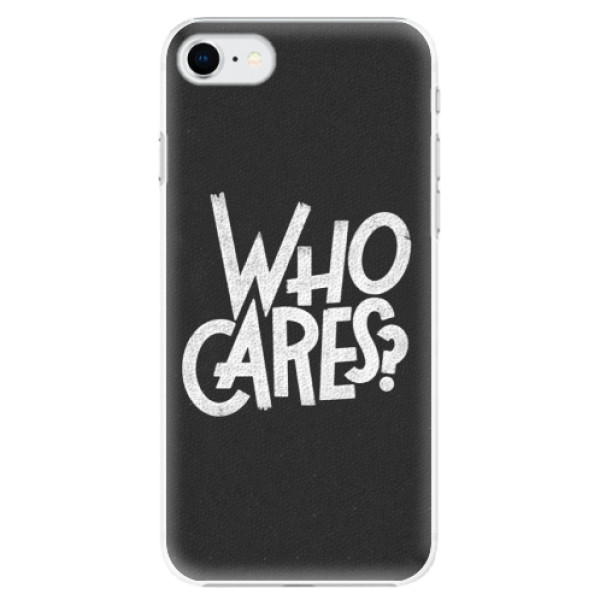 Plastové puzdro iSaprio - Who Cares - iPhone SE 2020