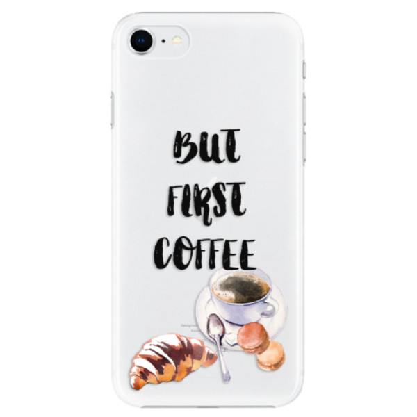 Plastové puzdro iSaprio - First Coffee - iPhone SE 2020