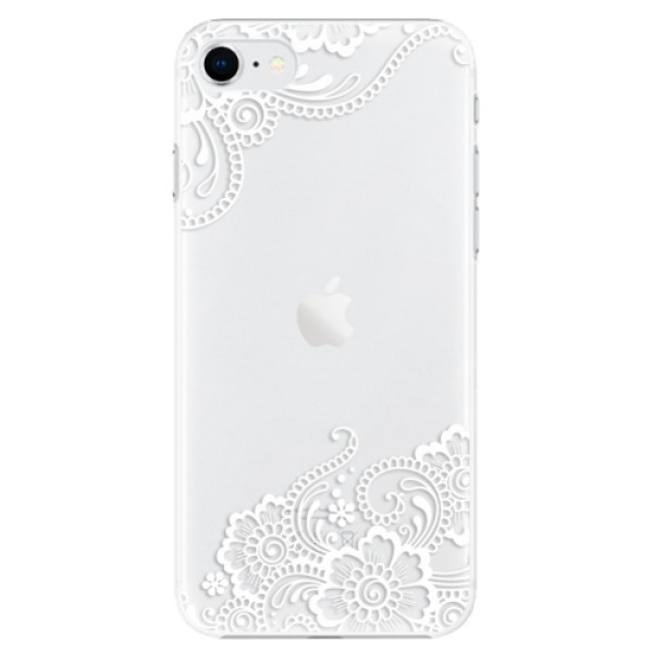 Plastové puzdro iSaprio - White Lace 02 - iPhone SE 2020