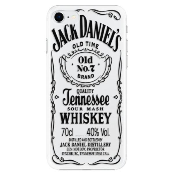 Plastové puzdro iSaprio - Transparent Black Jack - iPhone SE 2020