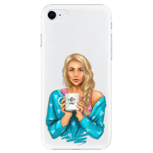 Plastové puzdro iSaprio - Coffe Now - Blond - iPhone SE 2020