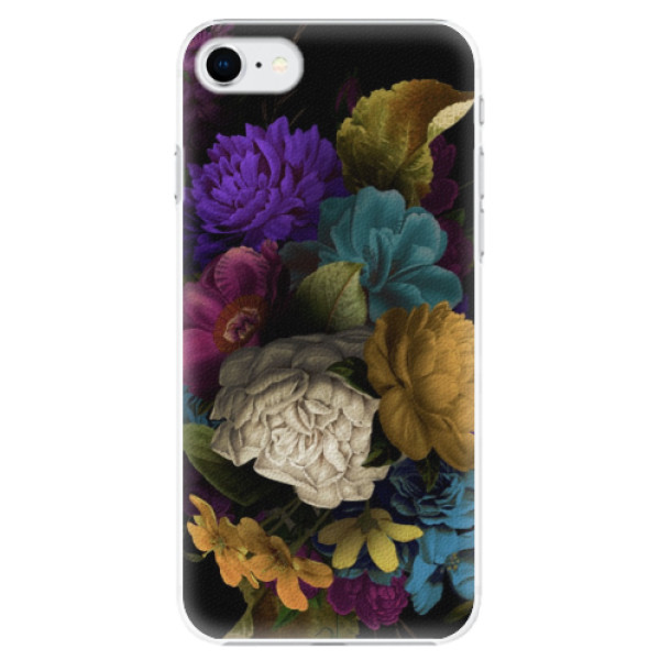Plastové puzdro iSaprio - Dark Flowers - iPhone SE 2020