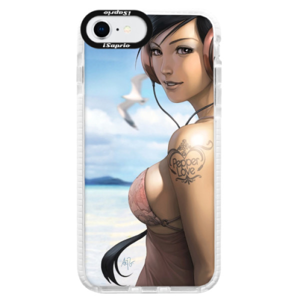 Silikónové puzdro Bumper iSaprio - Girl 02 - iPhone SE 2020