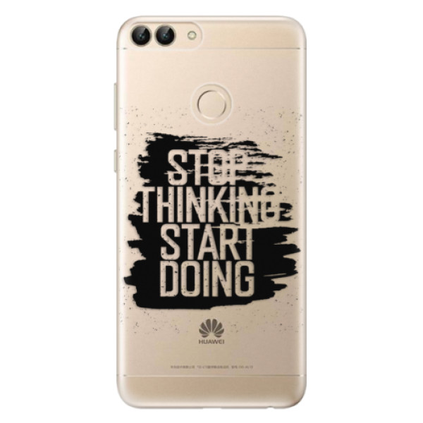 Odolné silikónové puzdro iSaprio - Start Doing - black - Huawei P Smart