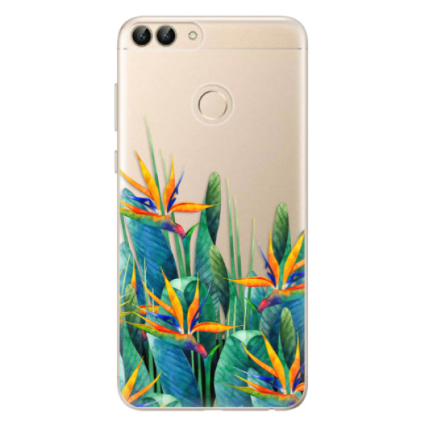 Odolné silikónové puzdro iSaprio - Exotic Flowers - Huawei P Smart