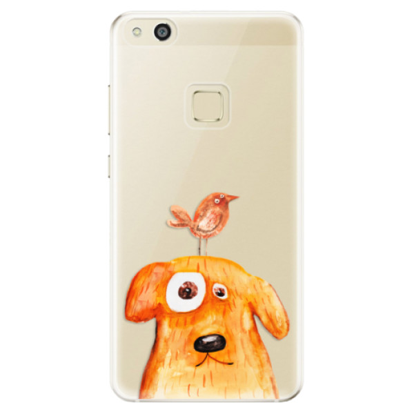 Odolné silikónové puzdro iSaprio - Dog And Bird - Huawei P10 Lite